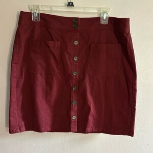 Maroon Skirt